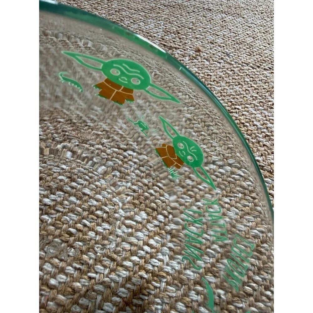Baby Yoda snack attack glass bowl